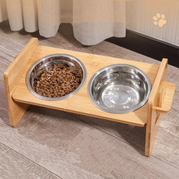 Adjustable Raised Pet Bowl Stand